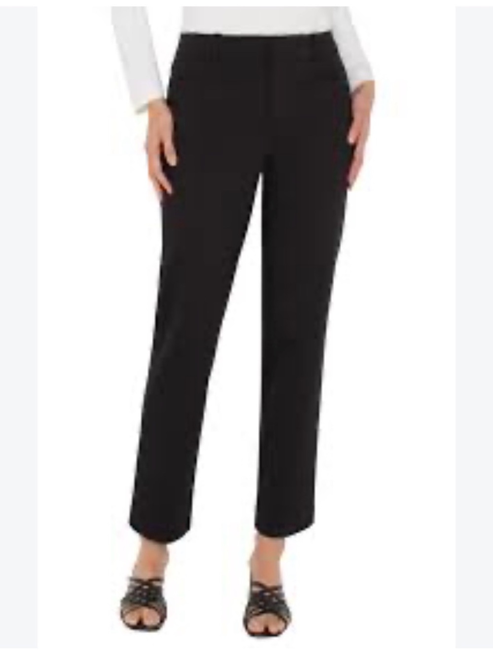 Liverpool Black Slim Crop Trousers